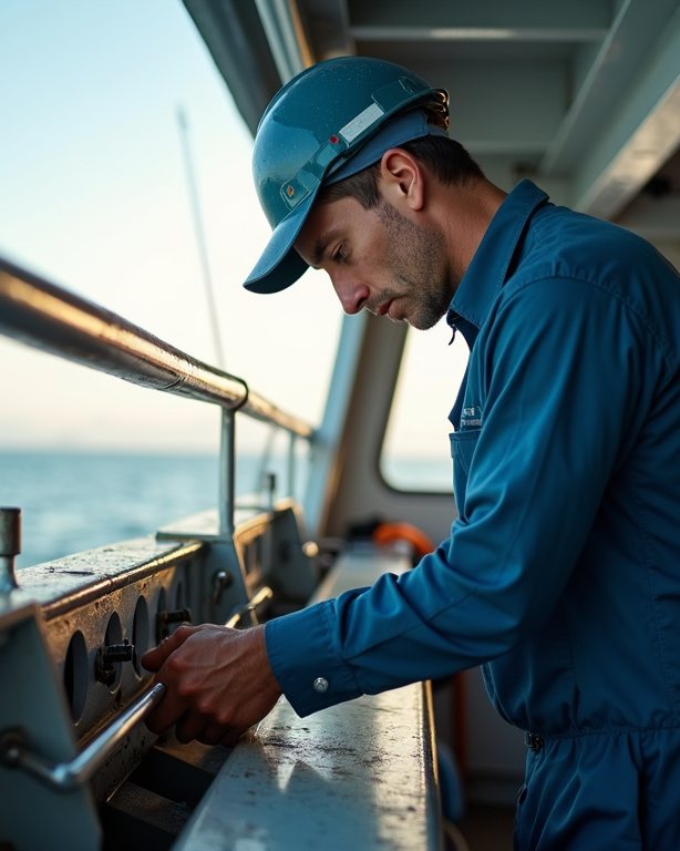 Offshore vessel operating alongside an installation